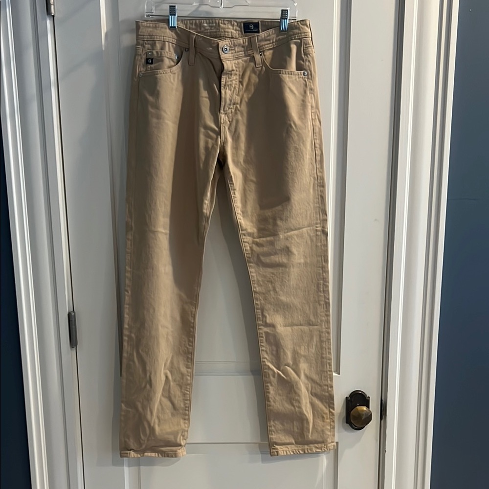 Ag Adriano Goldschmied Tan Chinos Classic Fit